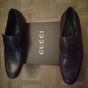 Authentic Gucci men moca pelle e cuoio 2202 fiore new mogano